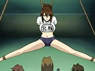 A Group Of People Engage In Intense Sexual Teasing With A Submissive Anime Character In A Porn Video